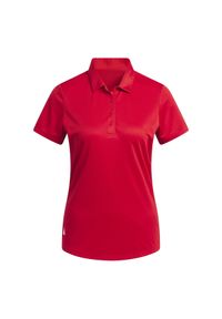 Adidas - Damska koszulka polo adidas Performance. Typ kołnierza: polo. Kolor: czerwony. Styl: sportowy, klasyczny, elegancki