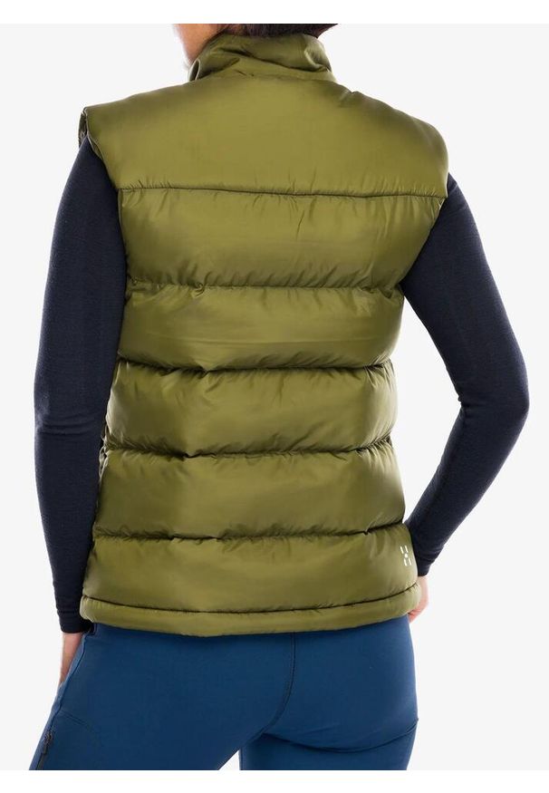 Haglöfs - Kamizelka damska Haglofs Puffy Mimic Vest. Kolor: zielony. Sport: turystyka piesza
