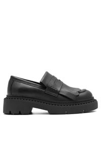 Badura Loafersy SINES-23FW110-V Czarny. Kolor: czarny. Materiał: skóra