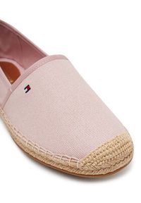 TOMMY HILFIGER - Tommy Hilfiger Espadryle Flag Canvas Espadrille FW0FW08541 Różowy. Kolor: różowy. Materiał: materiał