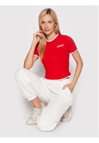 Adidas - adidas T-Shirt Binding Details HL6570 Czerwony Slim Fit. Kolor: czerwony. Materiał: bawełna #4