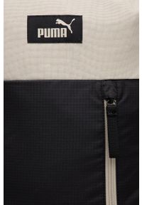Puma plecak 78863 kolor beżowy duży z aplikacją. Kolor: beżowy. Materiał: materiał. Wzór: aplikacja #4