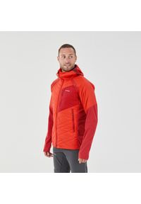 SIMOND - Kurtka alpinistyczna męska Simond Sprint hybrydowa. Kolor: czerwony. Materiał: materiał, wełna. Sport: bieganie