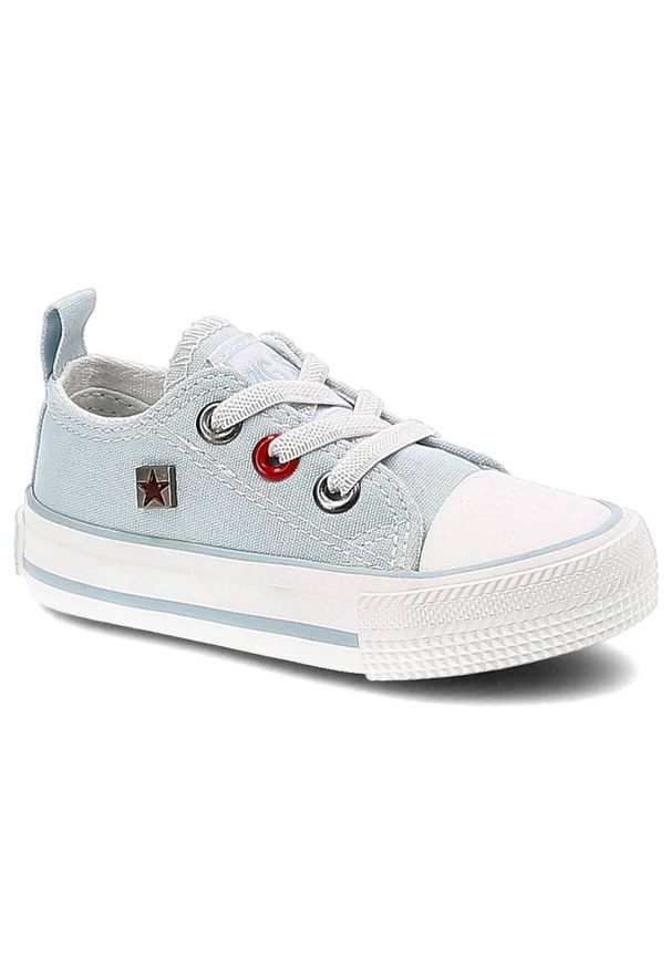 Big-Star - Niebieskie Trampki Big Star Dziecięce Buty Wsuwane. Zapięcie: bez zapięcia. Kolor: niebieski. Materiał: materiał, guma. Szerokość cholewki: normalna. Styl: młodzieżowy