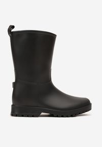 Born2be - Czarne Klasyczne Kalosze Ahlitte. Okazja: na co dzień. Kolor: czarny. Materiał: dresówka. Styl: klasyczny
