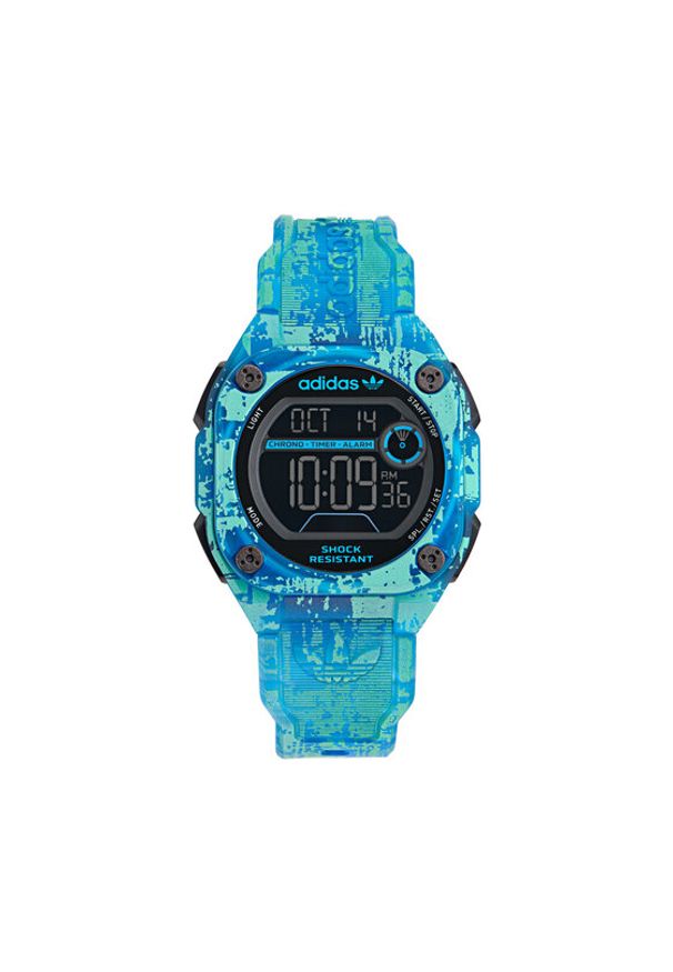 adidas Originals Zegarek City Tech One Grfx AOST24077 Niebieski. Kolor: niebieski