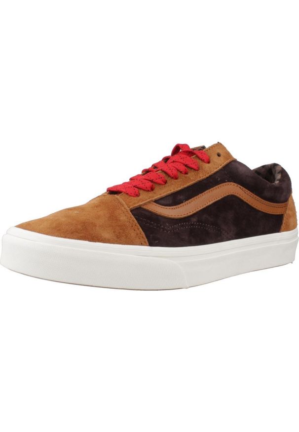 Tenisówki Vans Model Old Skool Kolor Brązowy. Kolor: brązowy. Materiał: tkanina