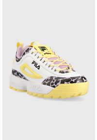 Fila sneakersy dziecięce FFT0062 DISRUPTOR F kolor żółty China. Nosek buta: okrągły. Zapięcie: sznurówki. Kolor: żółty. Obcas: na platformie #2