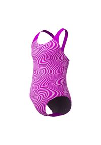 Strój kąpielowy jednoczęściowy dziewczęcy na basen Speedo Allover. Kolor: różowy #1