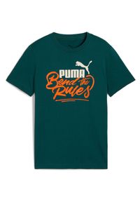 Koszulka Puma Mid90s Graphic Tee Iii B, Dzieci. Kolor: niebieski. Materiał: materiał, bawełna