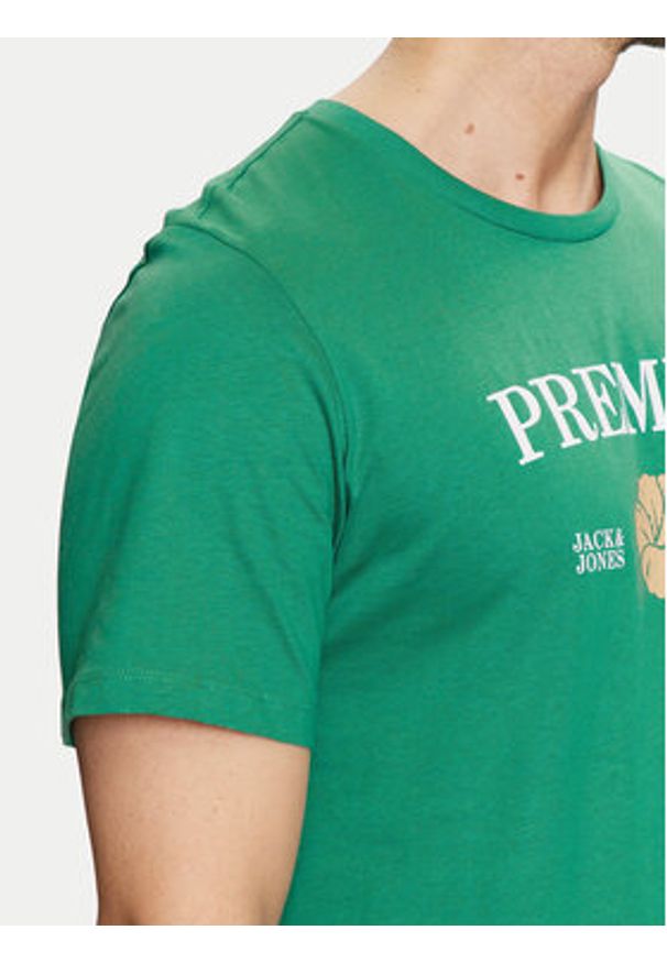Jack & Jones - Jack&Jones T-Shirt Jprblaalfie 12259673 Zielony Regular Fit. Kolor: zielony. Materiał: bawełna