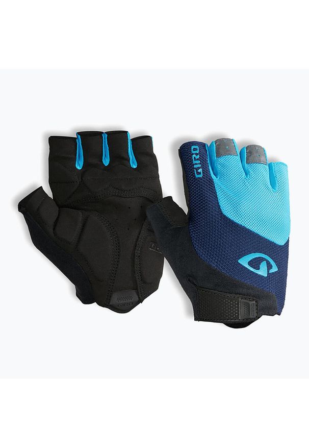 GIRO - Rękawiczki rowerowe męskie Giro Bravo Gel. Kolor: niebieski. Sport: kolarstwo