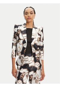 Babylon Marynarka S00704 Biały Regular Fit. Kolor: biały. Materiał: syntetyk