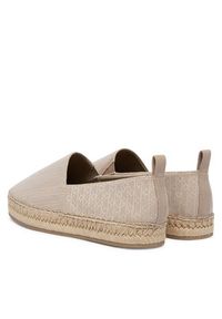 Calvin Klein Espadryle All Over CK HW0HW02933 Beżowy. Kolor: beżowy. Materiał: materiał #5