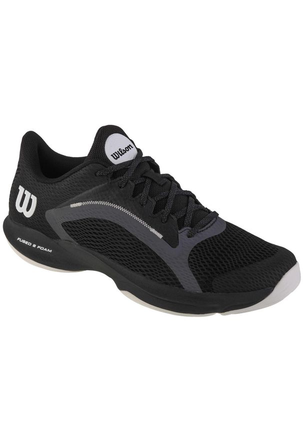 Buty sportowe Wilson Hurakn 2.0 czarne do tenisa. Kolor: czarny. Materiał: syntetyk. Sport: tenis