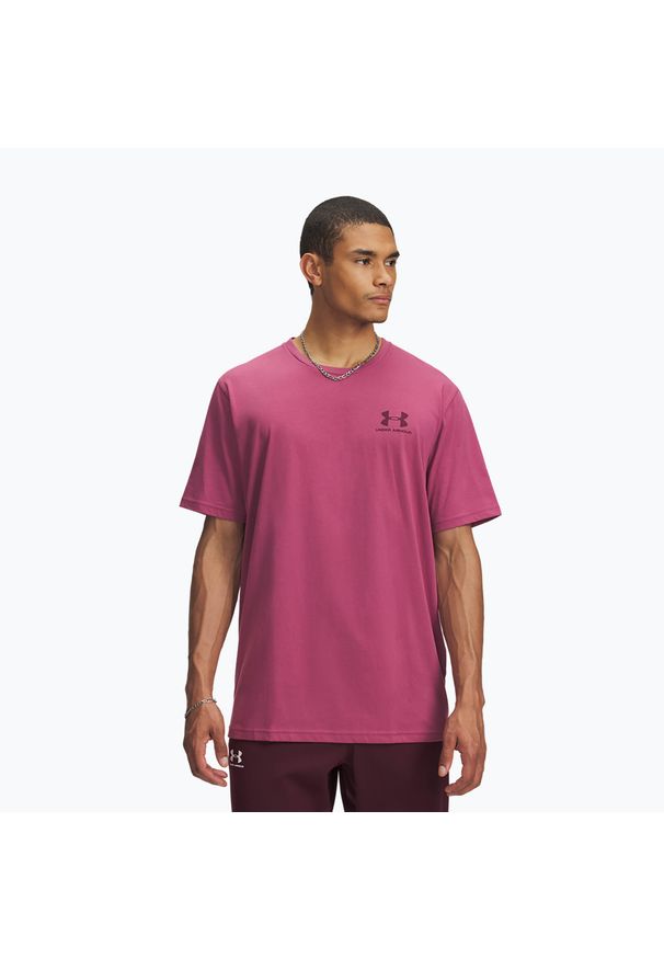 Koszulka Under Armour Sportstyle Left Chest. Kolor: różowy. Sport: fitness