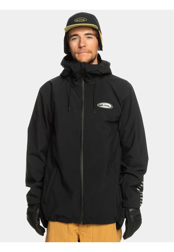 Quiksilver Kurtka outdoor High In Th Hood EQYTJ03436 Czarny Regular Fit. Kolor: czarny. Materiał: syntetyk. Sport: outdoor