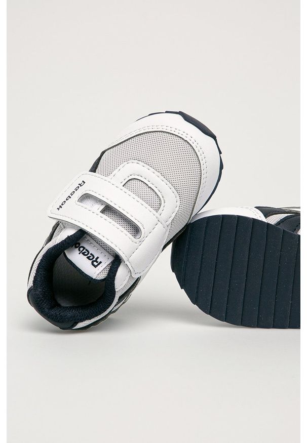 Reebok Classic - Buty dziecięce Royal CLJOG. Nosek buta: okrągły. Zapięcie: rzepy. Kolor: biały. Materiał: guma. Model: Reebok Royal, Reebok Classic