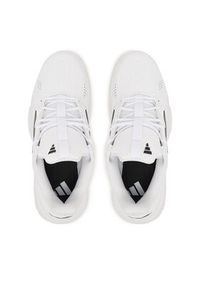 Adidas - adidas Buty halowe Court Flight Indoor Shoes JR9576 Biały. Kolor: biały. Materiał: skóra #4