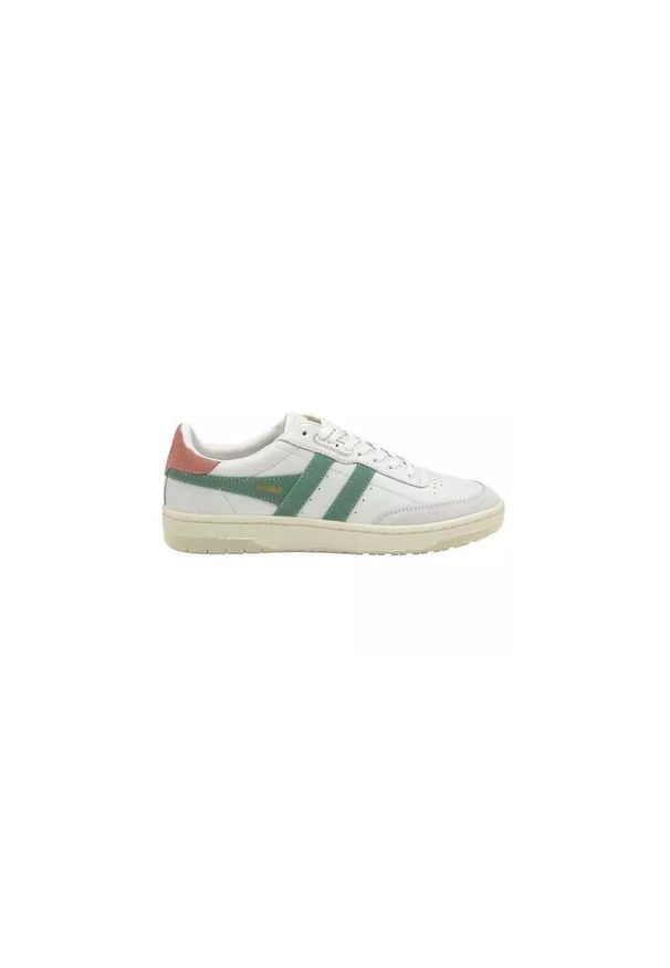 Buty do chodzenia damskie Gola Falcon. Kolor: biały. Materiał: materiał, skóra. Szerokość cholewki: normalna. Sport: turystyka piesza