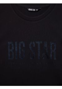 Big-Star - Koszulka męska z logo BIG STAR czarna Melsar 906. Okazja: na imprezę, na spacer. Kolor: czarny. Materiał: dzianina. Długość rękawa: krótki rękaw. Długość: krótkie. Wzór: nadruk. Styl: wizytowy