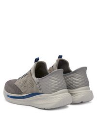skechers - Skechers Sneakersy Slip-Ins Rf: Slade - Caster 210889/GRY Szary. Kolor: szary. Materiał: materiał #4