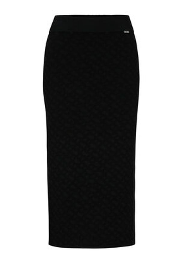 BOSS - Boss Spódnica ołówkowa 50493889 Czarny Slim Fit. Kolor: czarny. Materiał: wiskoza
