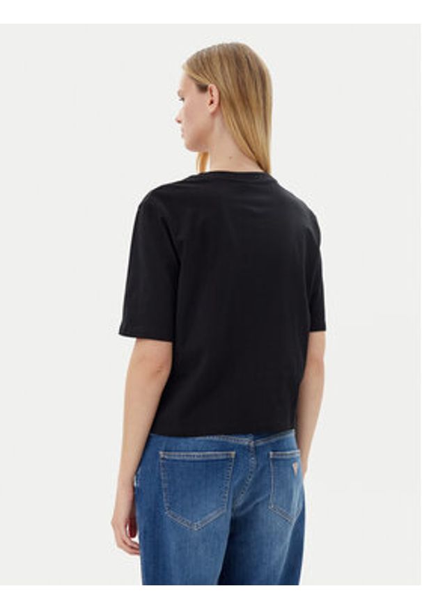 Guess T-Shirt V4BI21 I3Z14 Czarny Relaxed Fit. Kolor: czarny. Materiał: bawełna