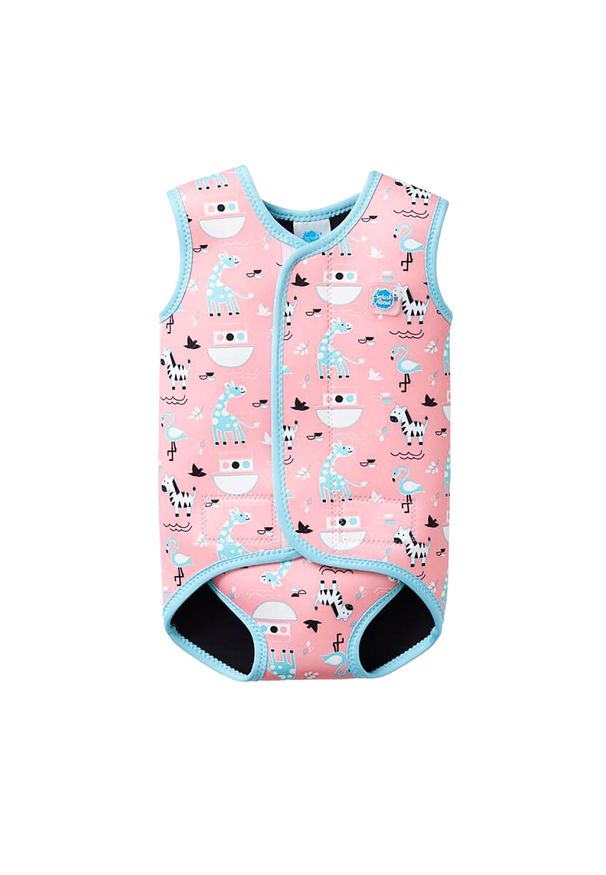 SPLASH ABOUT - Pianka do pływania dziecięca Splash About Baby Wrap Arka Niny. Kolor: niebieski, różowy, wielokolorowy