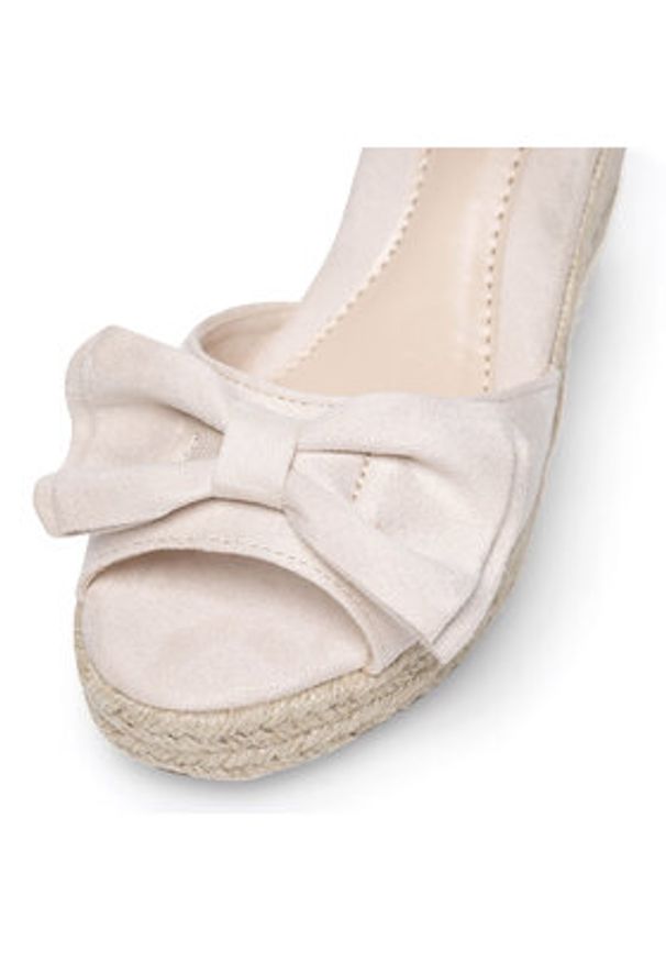 DeeZee Espadryle WYL2710-02 Beżowy. Kolor: beżowy. Materiał: materiał