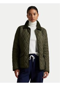 Polo Ralph Lauren Kurtka przejściowa 211965336001 Zielony Straight Fit. Typ kołnierza: polo. Kolor: zielony. Materiał: syntetyk