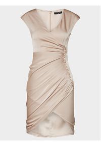 Marciano Guess Sukienka koktajlowa Laing 4RGK40 9948Z Beżowy Regular Fit. Kolor: beżowy. Materiał: syntetyk. Styl: wizytowy #3
