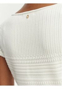 Guess Sukienka dzianinowa W6GK21 Z0603 Biały Regular Fit. Kolor: biały. Materiał: wiskoza #5