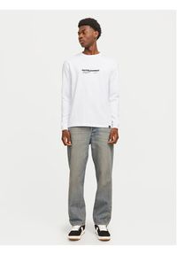 Jack & Jones - Jack&Jones Longsleeve Charlie 12265426 Biały Regular Fit. Kolor: biały. Materiał: bawełna. Długość rękawa: długi rękaw #7