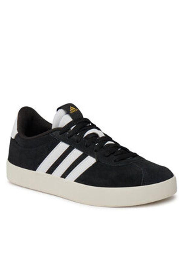 Adidas - adidas Sneakersy VL Court 3.0 ID6279 Czarny. Kolor: czarny. Materiał: skóra, zamsz