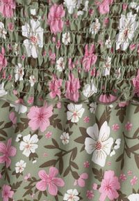 Renee - Zielony Bawełniany Komplet 2-częściowy w Kwiaty Malenis. Kolor: zielony. Materiał: bawełna. Wzór: kwiaty #7