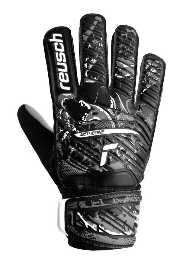 Reusch - Rękawice bramkarskie dziecięce REUSCH Attrakt Starter Solid Junior. Kolor: czarny. Sport: piłka nożna