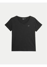 4f - 4F T-Shirt 4FWSS24TTSHF1162 Czarny Regular Fit. Kolor: czarny. Materiał: bawełna