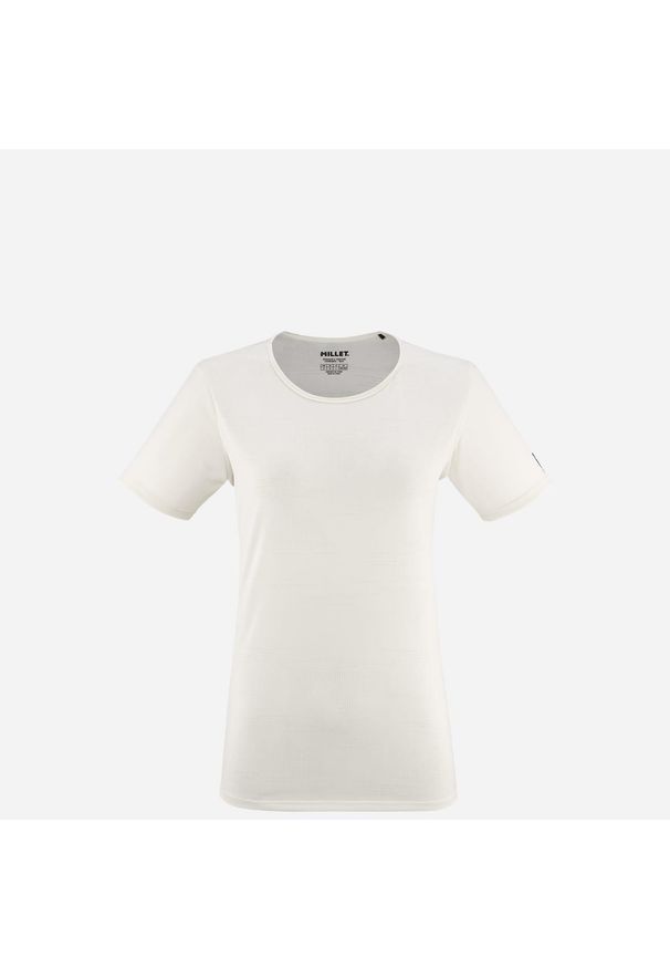 Koszulka damska z krótkim rękawem Millet Wanaka Light Ts Ss W active fit. Kolor: biały. Materiał: tkanina. Długość rękawa: krótki rękaw. Długość: krótkie. Sport: turystyka piesza