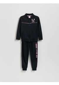 Reserved - Komplet Messi - czarny. Kolor: czarny. Materiał: dzianina #1