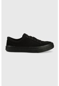Tommy Jeans tenisówki męskie kolor czarny. Nosek buta: okrągły. Zapięcie: sznurówki. Kolor: czarny. Materiał: materiał, włókno, guma