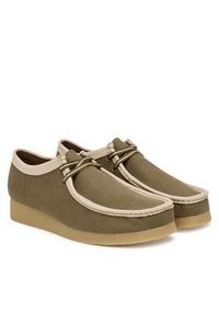 Clarks Półbuty Wallabee EVO 26186172 Zielony. Kolor: zielony. Materiał: skóra, zamsz #4