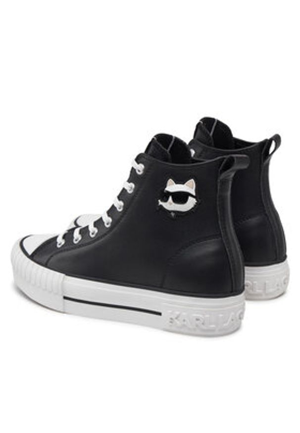 Karl Lagerfeld - KARL LAGERFELD Trampki Kampus Max KL60445T Czarny. Kolor: czarny. Materiał: skóra