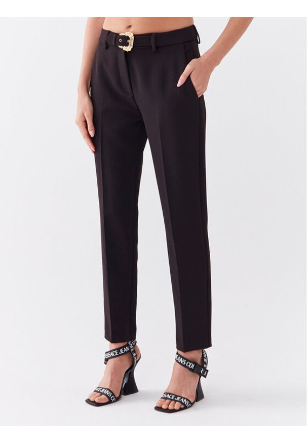 Versace Jeans Couture Spodnie materiałowe 74HAA116 Czarny Regular Fit. Kolor: czarny. Materiał: materiał, syntetyk