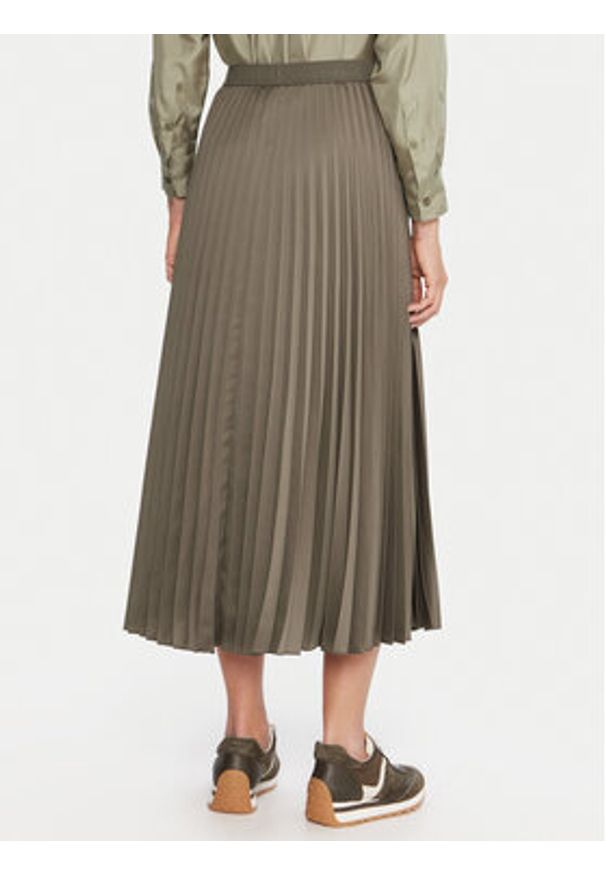 Marella Spódnica plisowana Pontiac 2523106045 Zielony Regular Fit. Kolor: zielony. Materiał: wiskoza
