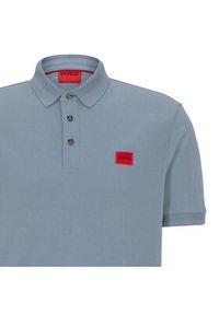 Hugo - HUGO Polo Dereso232 50490770 Błękitny Slim Fit. Typ kołnierza: polo. Kolor: niebieski. Materiał: bawełna #2