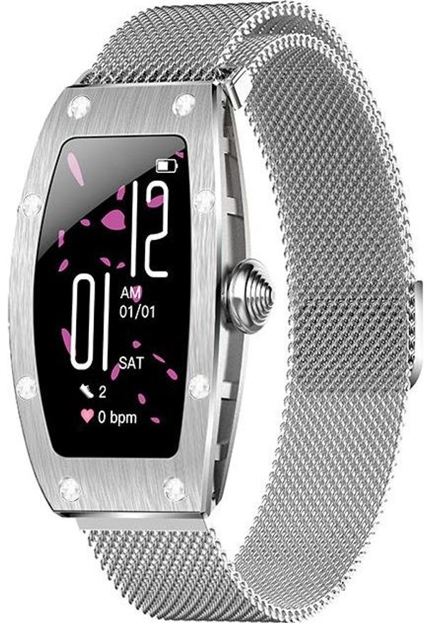 Smartwatch Kumi K18 Srebrny (KU-K18/SR). Rodzaj zegarka: smartwatch. Kolor: srebrny