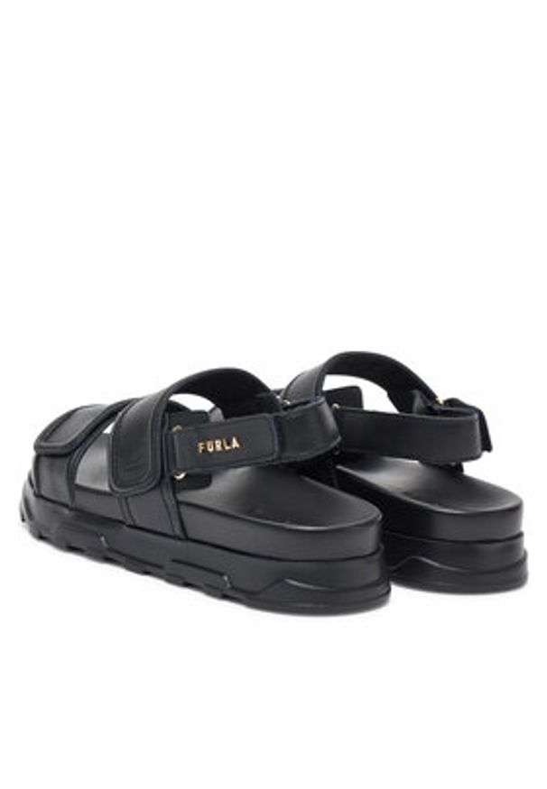 Furla Sandały Sporty Chic YJ52SPC Y62000 O6000 Czarny. Kolor: czarny. Materiał: skóra. Styl: sportowy