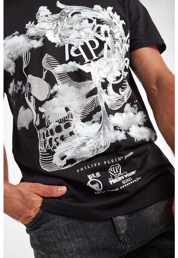 Philipp Plein - T-SHIRT PHILIPP PLEIN. Materiał: bawełna. Wzór: aplikacja, nadruk