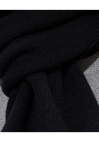 YVES SALOMON PARIS - Czarny szalik z kaszmiru. Kolor: czarny. Materiał: kaszmir. Sezon: zima. Styl: klasyczny #2